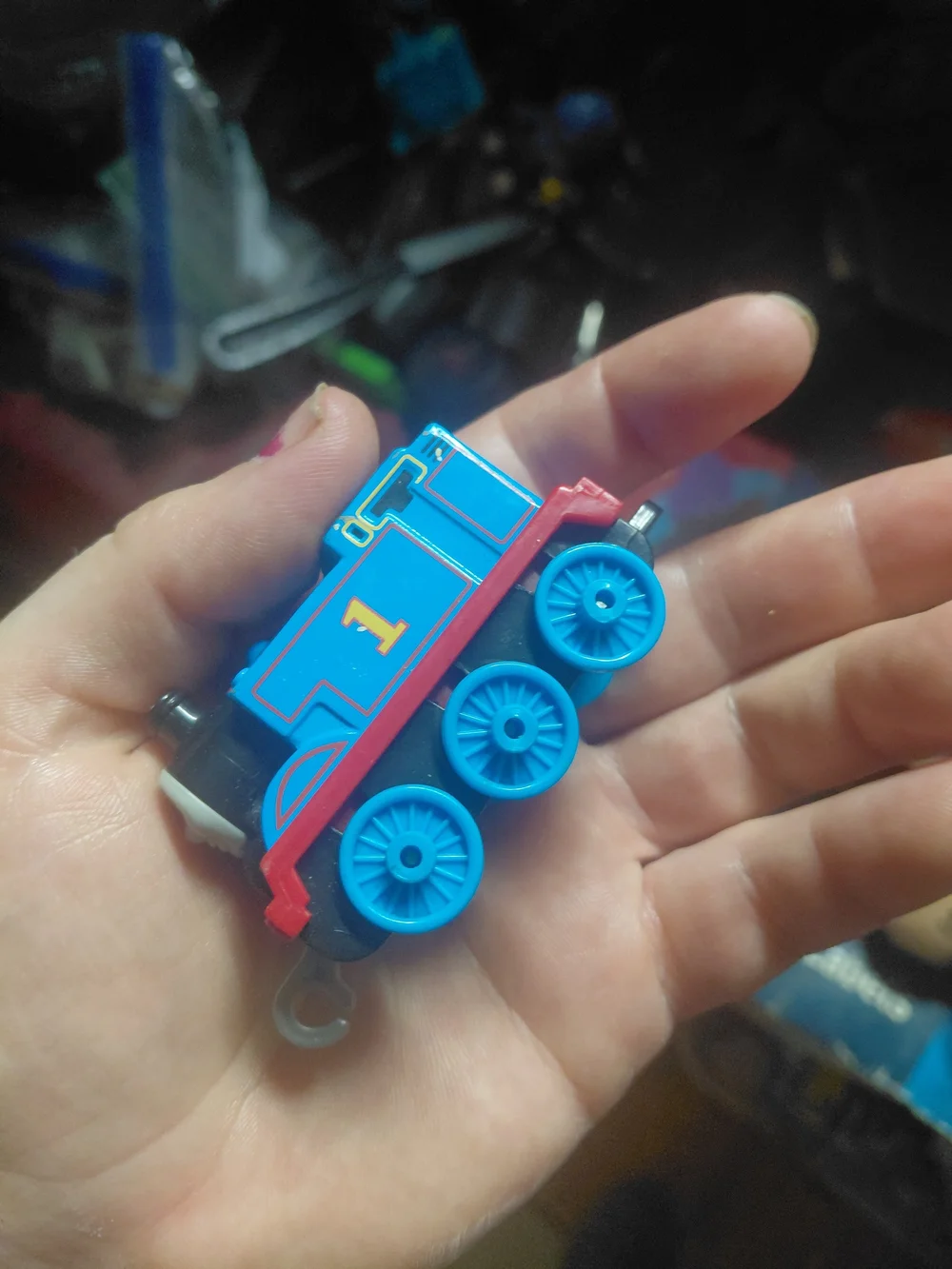Fisher-Price Thomas & Friends TrackMaster Push Along Thomas die-cast metal engin